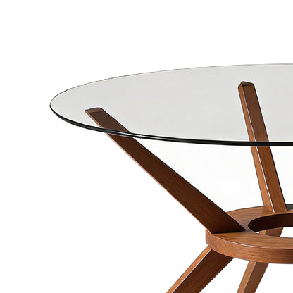 MIA 1.4M Round Dining Table (Merlot Beech)