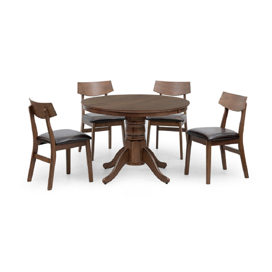 QAIRA 1M Round Dining Set (1T+4C)