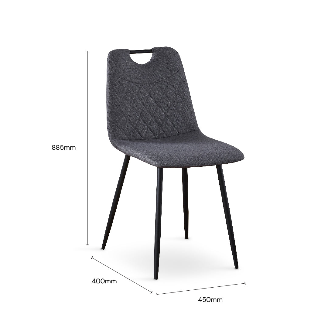 RIGASA Dining Chair (Dark Grey)