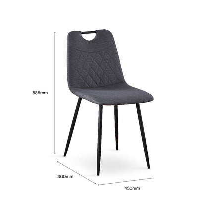 RIGASA Dining Chair (Dark Grey)