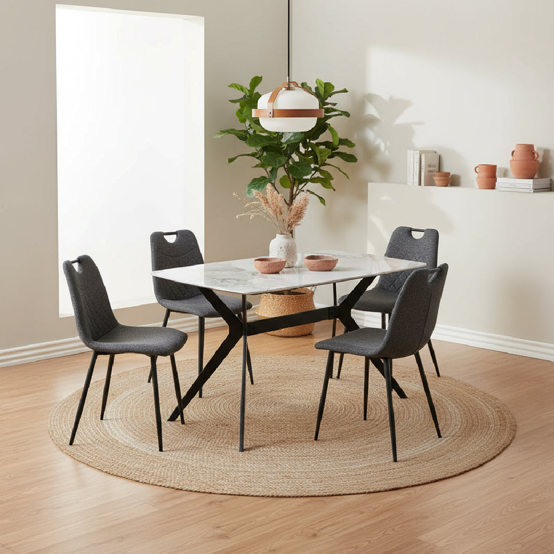 RIGASA Dining Chair (Beige Grey)