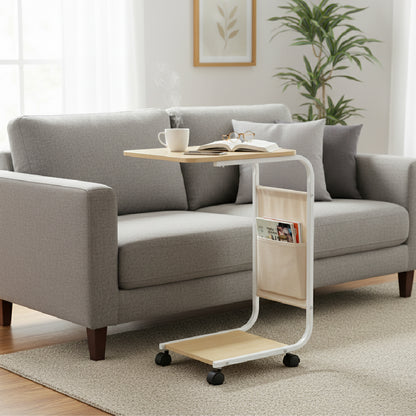 RUNE End Table with Wheels