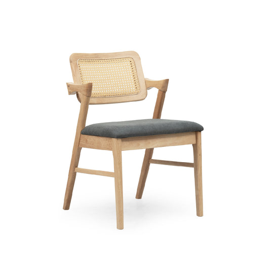 SUZY Rattan Chair (Natural/Grey)
