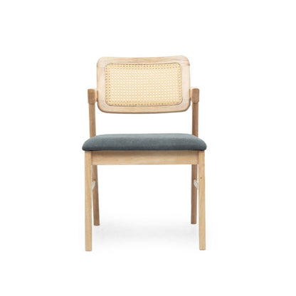 SUZY Rattan Chair (Natural/Grey)