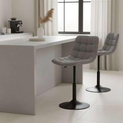 SILKE Dressing Stool Grey