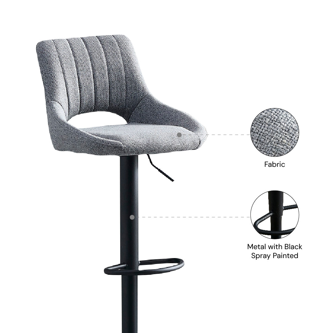 SOLNA Bar Chair Dark Grey