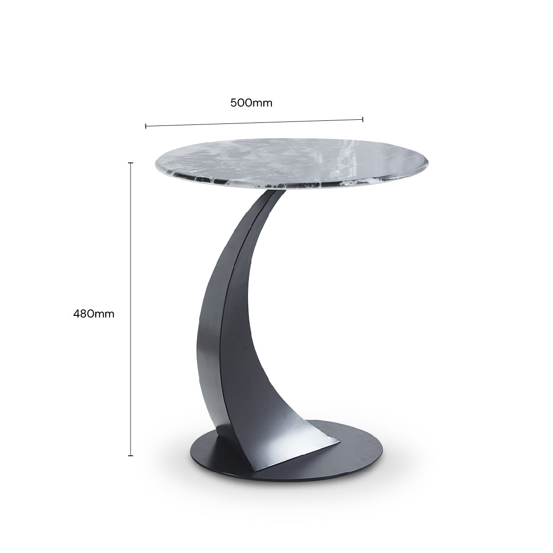SVALA Crystal Marble End Table