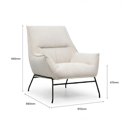 TREVANA Lounge Chair (Beige)