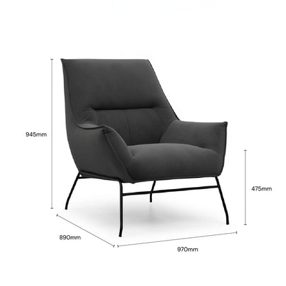 TREVANA Lounge Chair (Dark Grey)