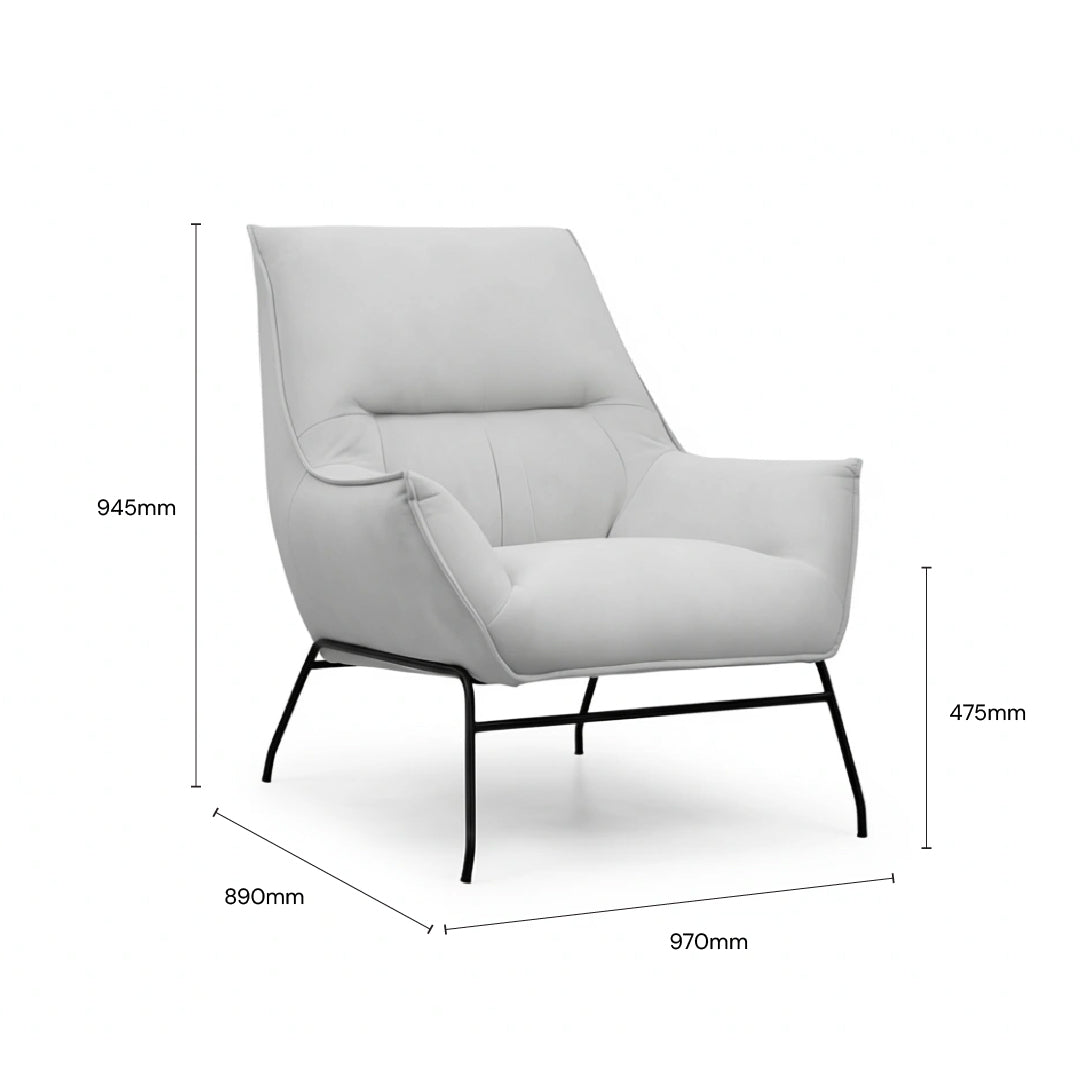 TREVANA Lounge Chair (Light Grey)