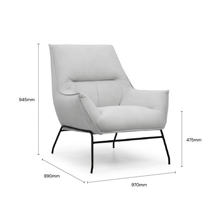 TREVANA Lounge Chair (Light Grey)