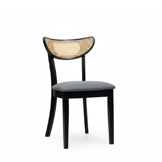 USHER Rattan Chair (Black)