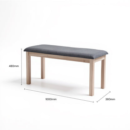 WANA II 1.0M Bench (White Wash)