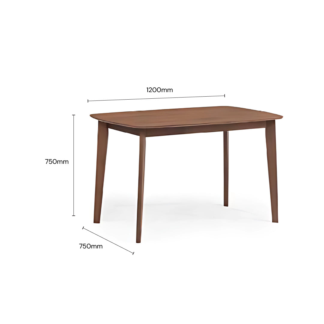 WREN II 1.2M Dining Table (Walnut)