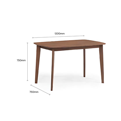 WREN II 1.2M Dining Table (Walnut)