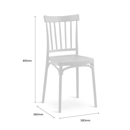 KUZA Cafe Chair (White)