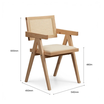 ARIANA Arm Chair (Beige)